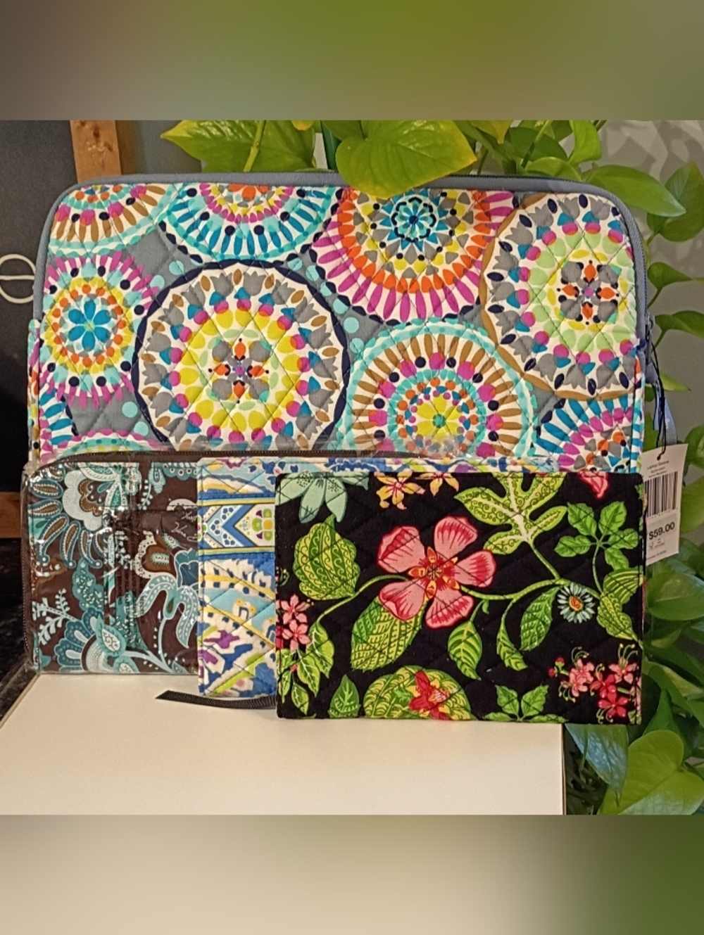 Vera Bradley Floral Bag Set - Multicolor